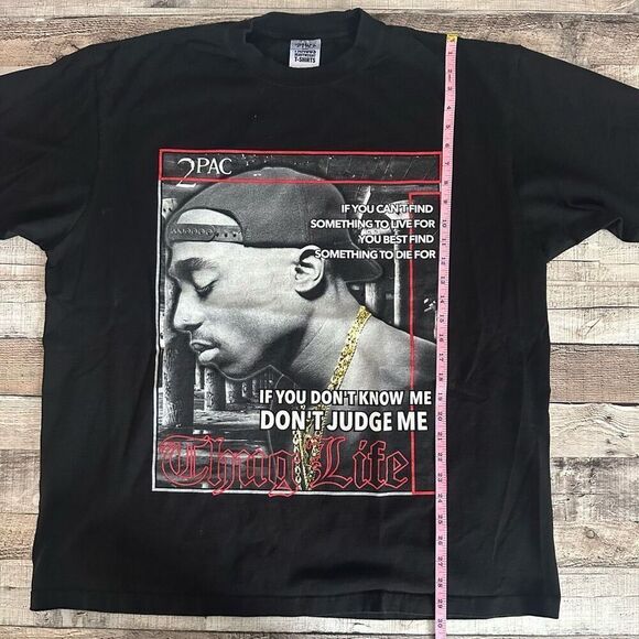 2XL Mens Tupac Shakur Thug Life West Coast Hip Hop Rap Cotton Shaka Wear T Shirt - Picture 3 of 6